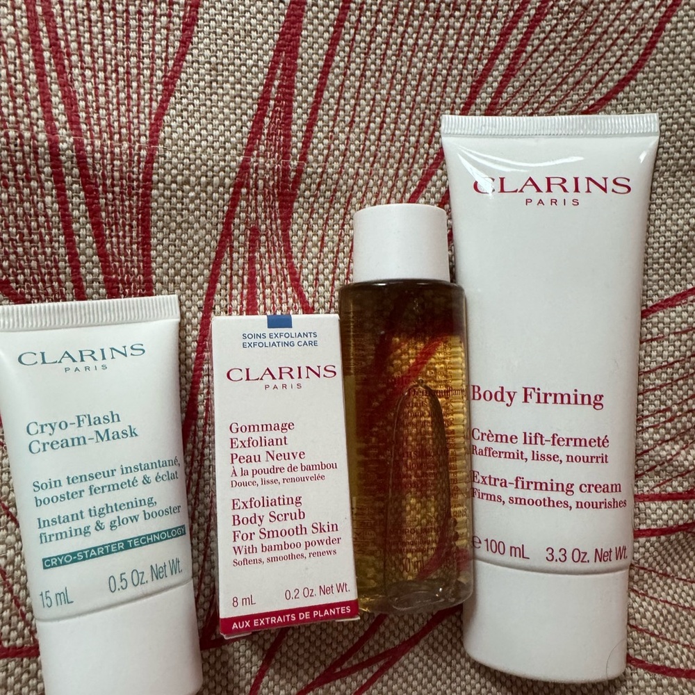 Clarins beauty seat new with beach/tote bag - Picture 3 of 4